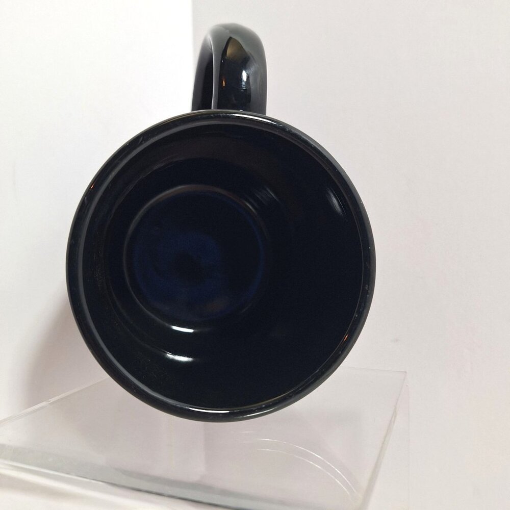 Dare To Keep Kids Off Drugs Black Ceramic Mug 12oz Vintage 90s Red Text - Picture 11 of 13